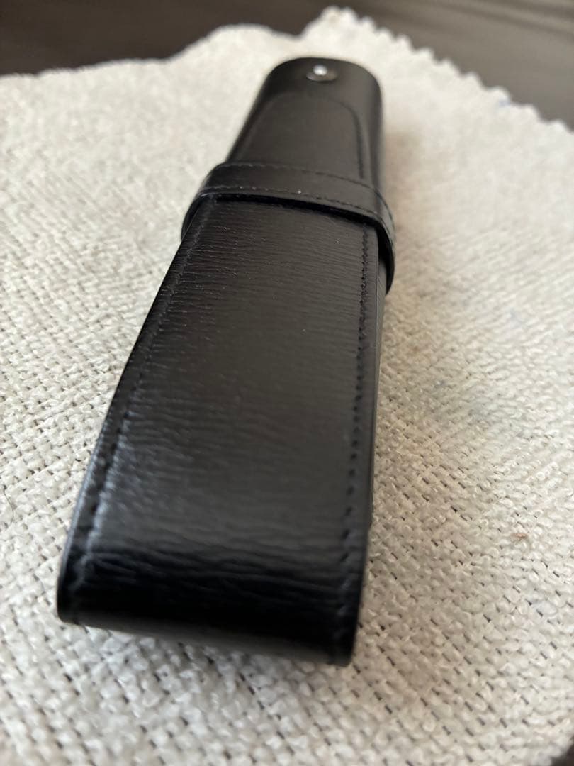 ◾️極美品◾️MONT BLANC モンブラン◾️ 黒革製◾️1 本／2本差し◾️