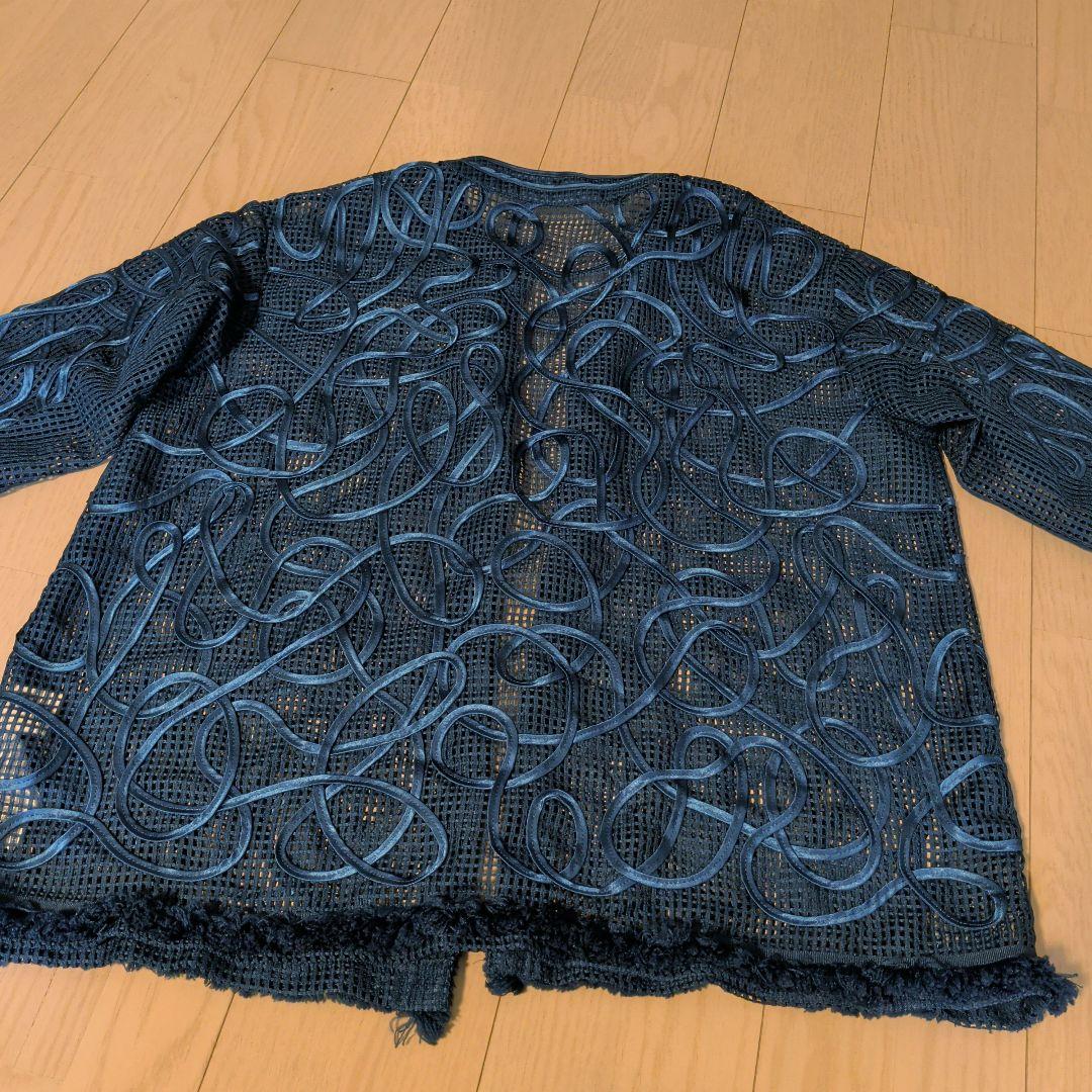 Ameri　MEDI TAPE EMBROIDERY MESH JACKET