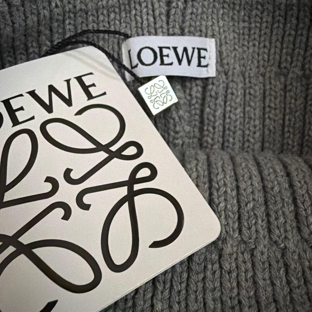 LOEWE グレー ニット帽