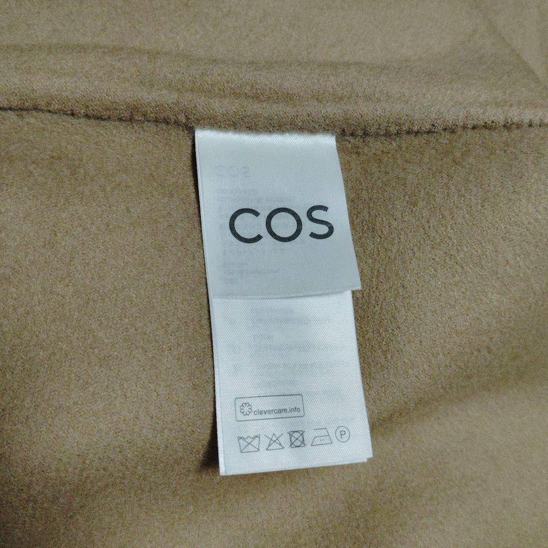 新品　cos ウールスカーフ　ケープ　ポンチョ　ブラウン　ベージュ　アウター