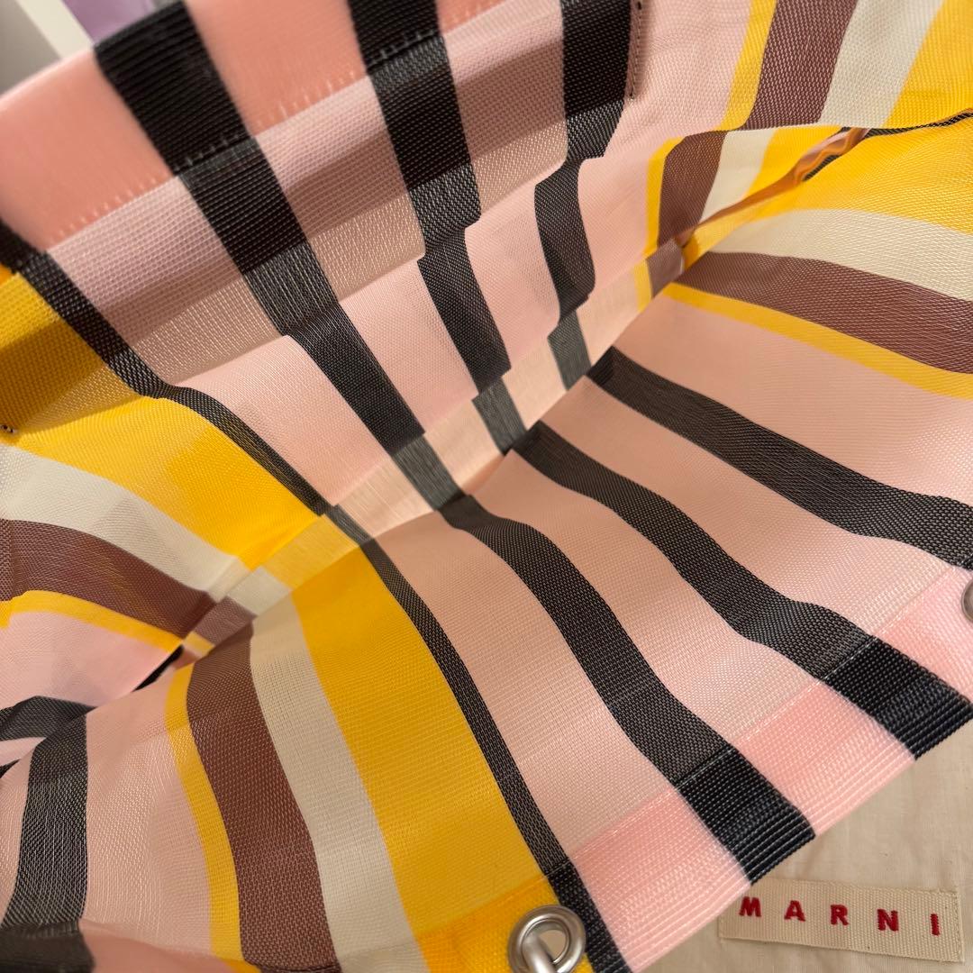 MARNI MARKET ストライプバッグ 中敷き付