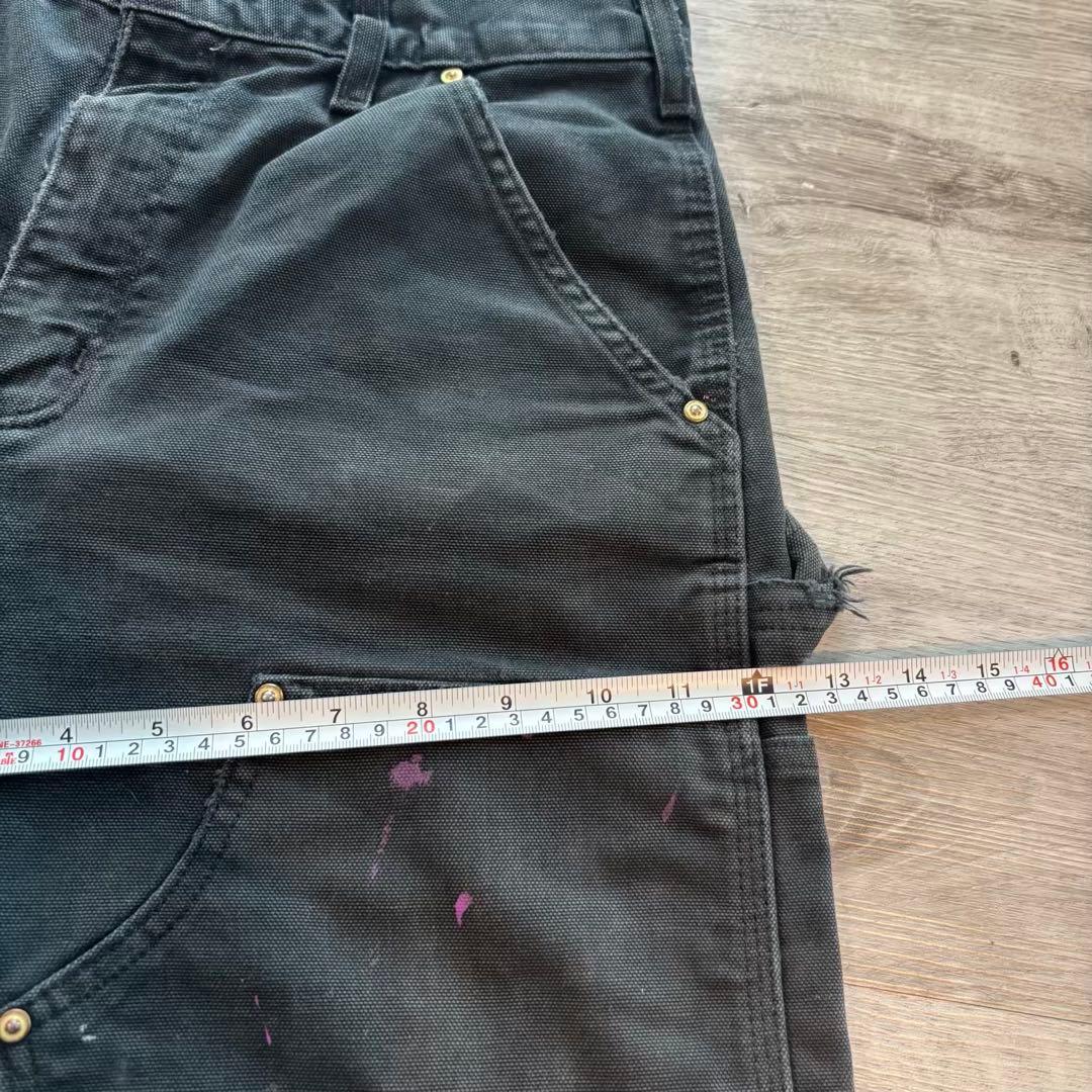 Carhartt USA ダブルニーB01ブラックペイント#530
