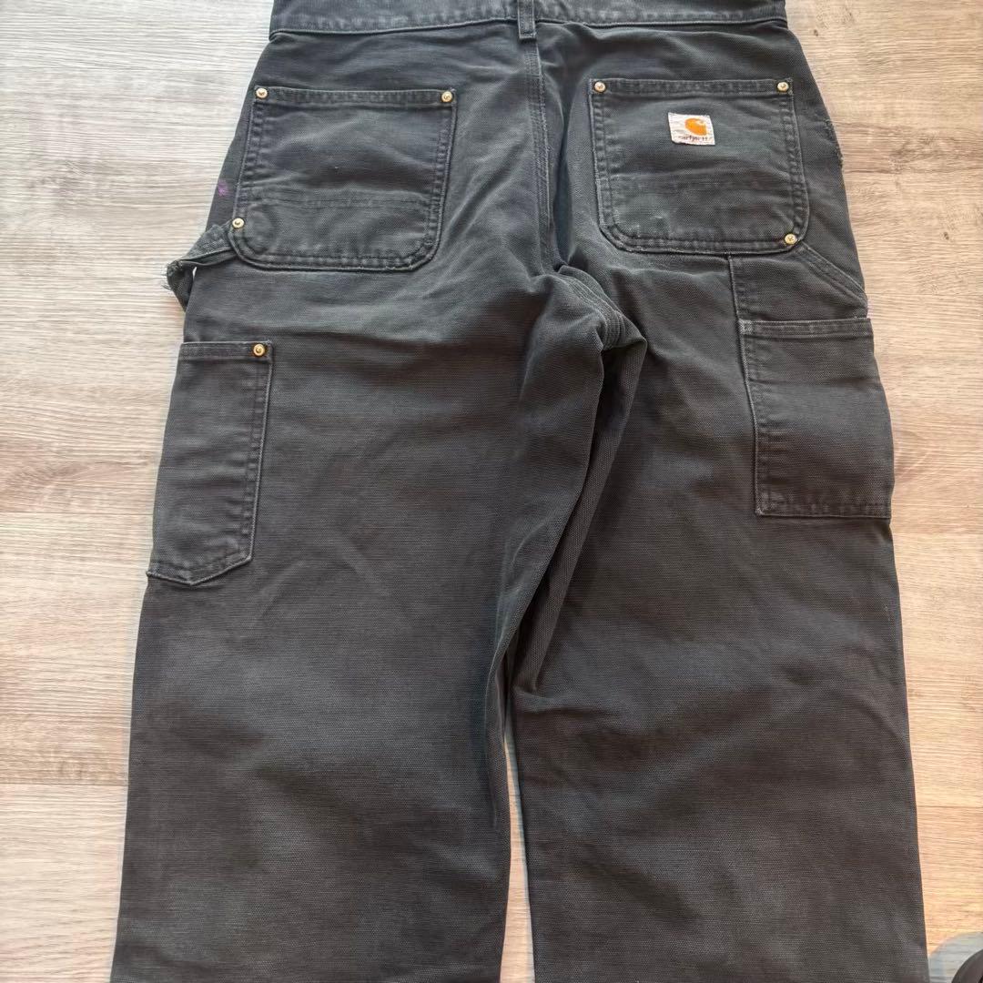 Carhartt USA ダブルニーB01ブラックペイント#530