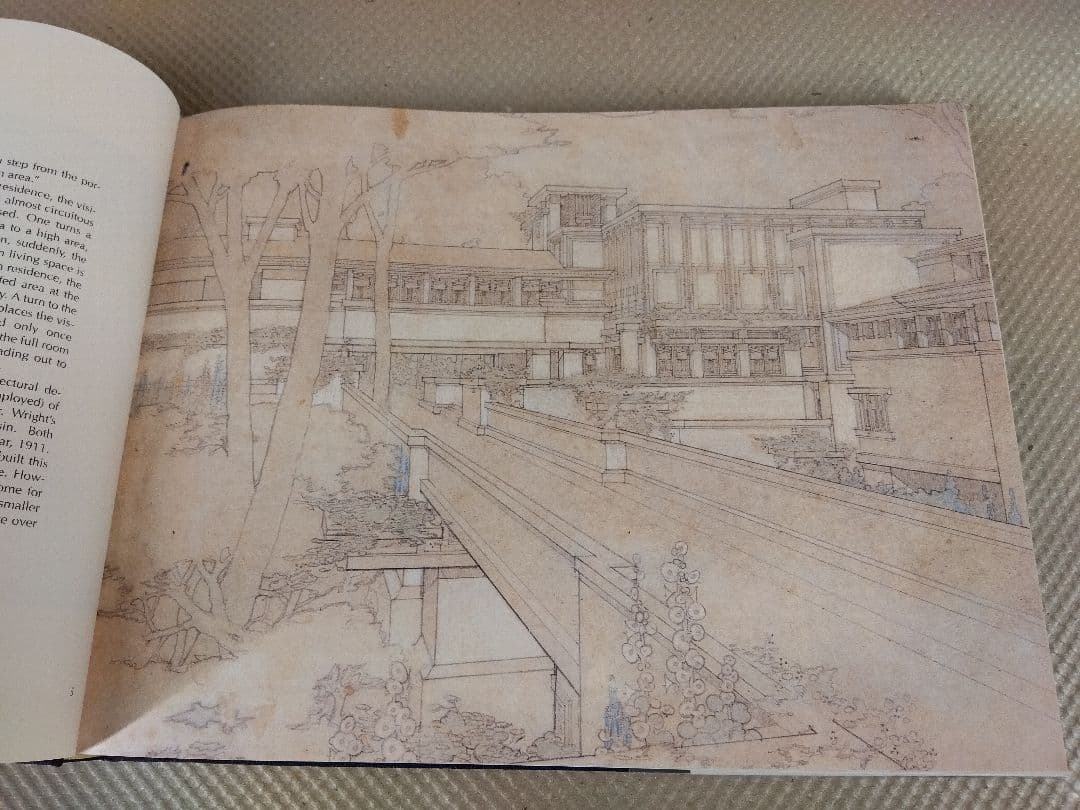 フランク・ロイド・ライト　ドローイング集　建築家　パース　作品集　画集　大型本