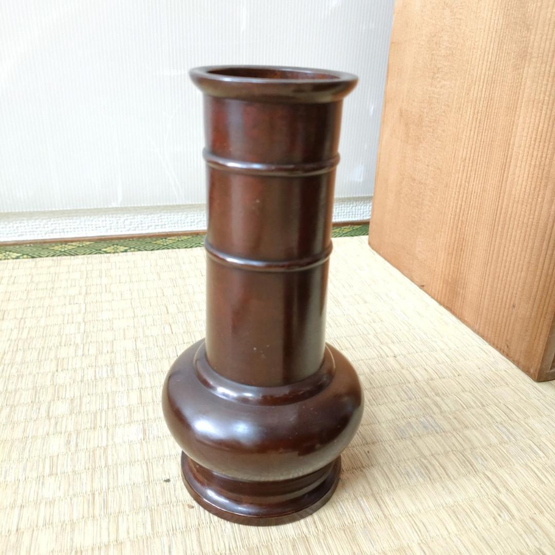 茶道具 唐銅 皆具一式 金森浄栄 共箱 水指 花器 建水 蓋置