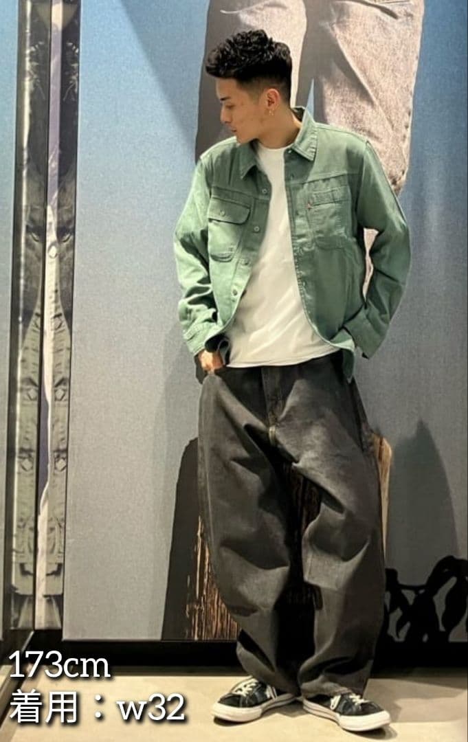 Levi’s スーパーバギー ブラック CORDURA w34×L30