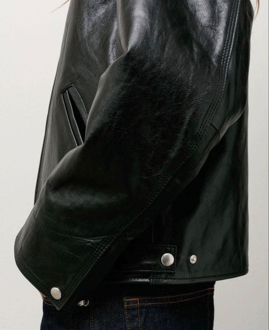 Stussy Garage Jacket Leather ジャケット レザー M