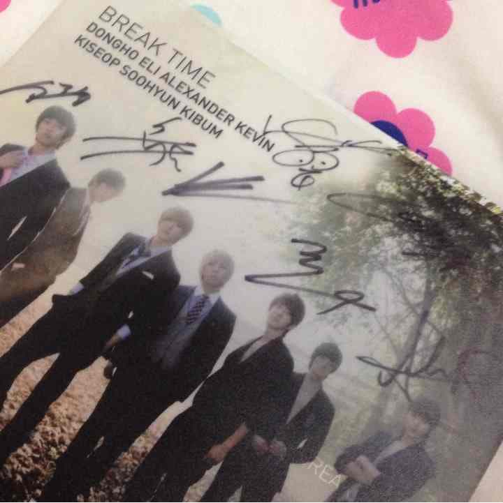 【超貴重】U-KISS サイン入り BREAK TIME