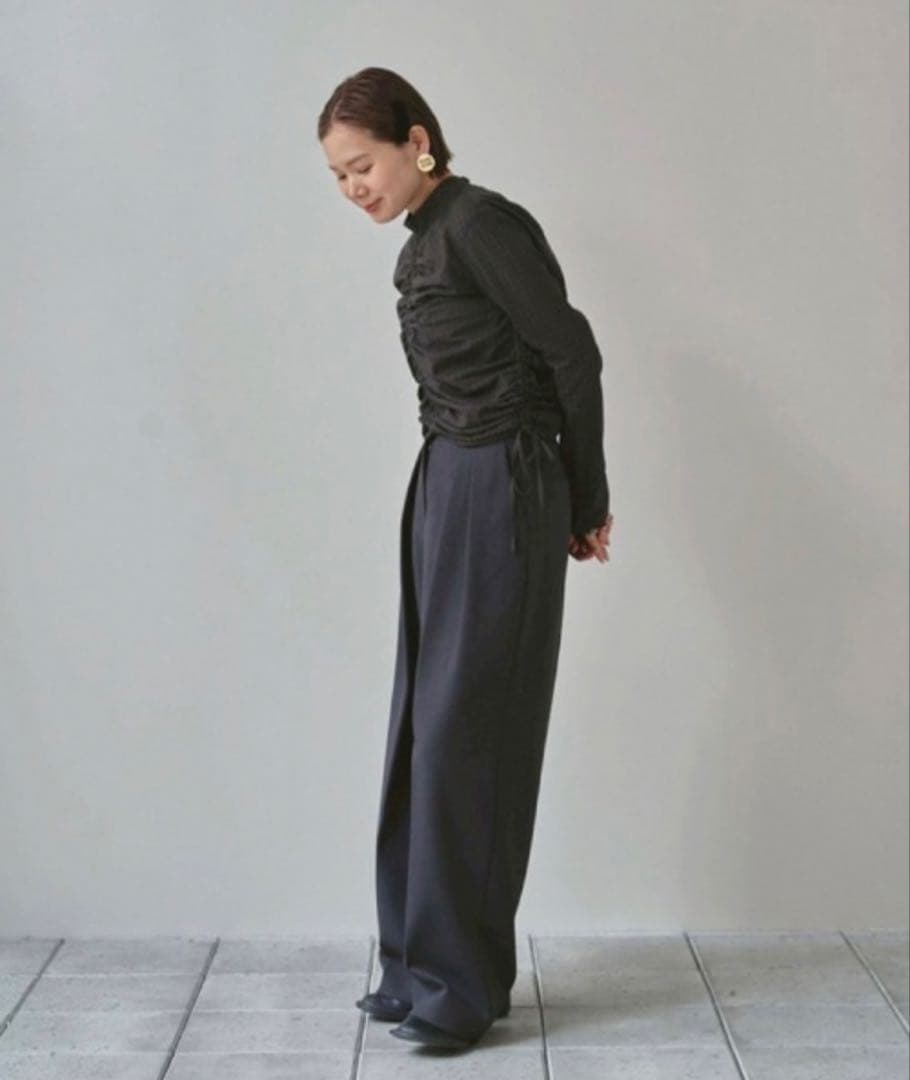 【美品】TODAYFUL Checkgather Compact Blouse