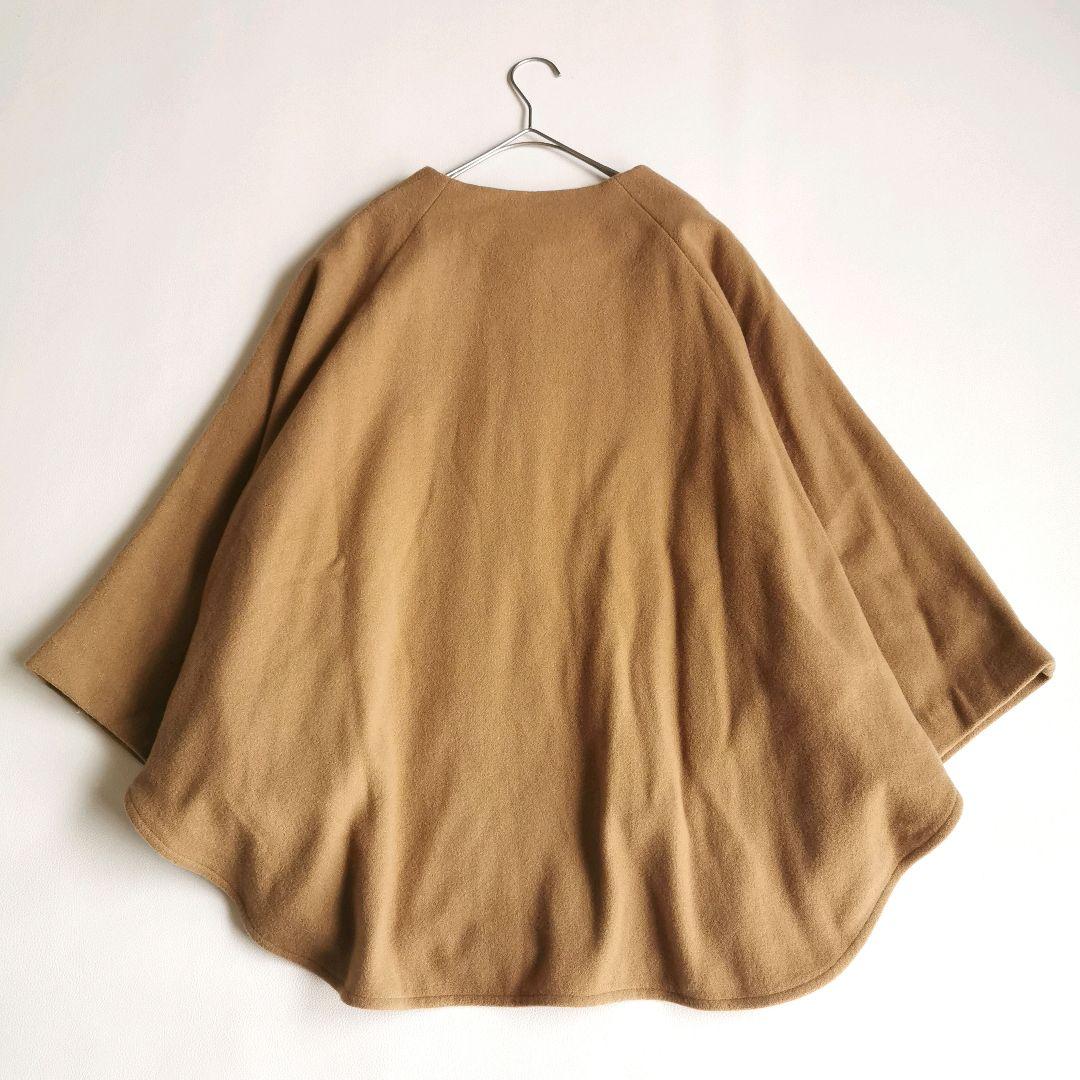 23aw【極美品✨】ボールジィ ウールポンチョコート ゆったり キャメル