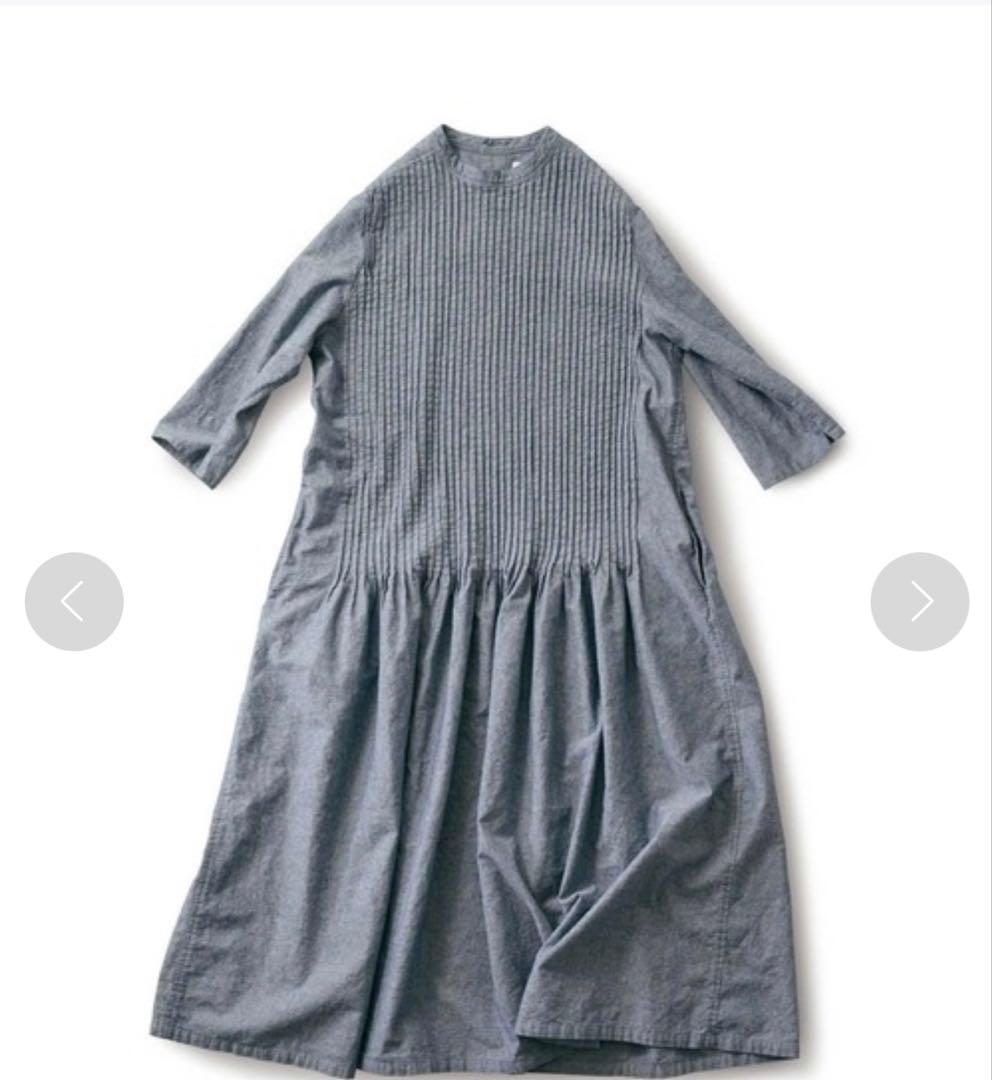 新品✨サニークラウズ⭐︎渾身のタックワンピース【MP】フェリシモナチュラン