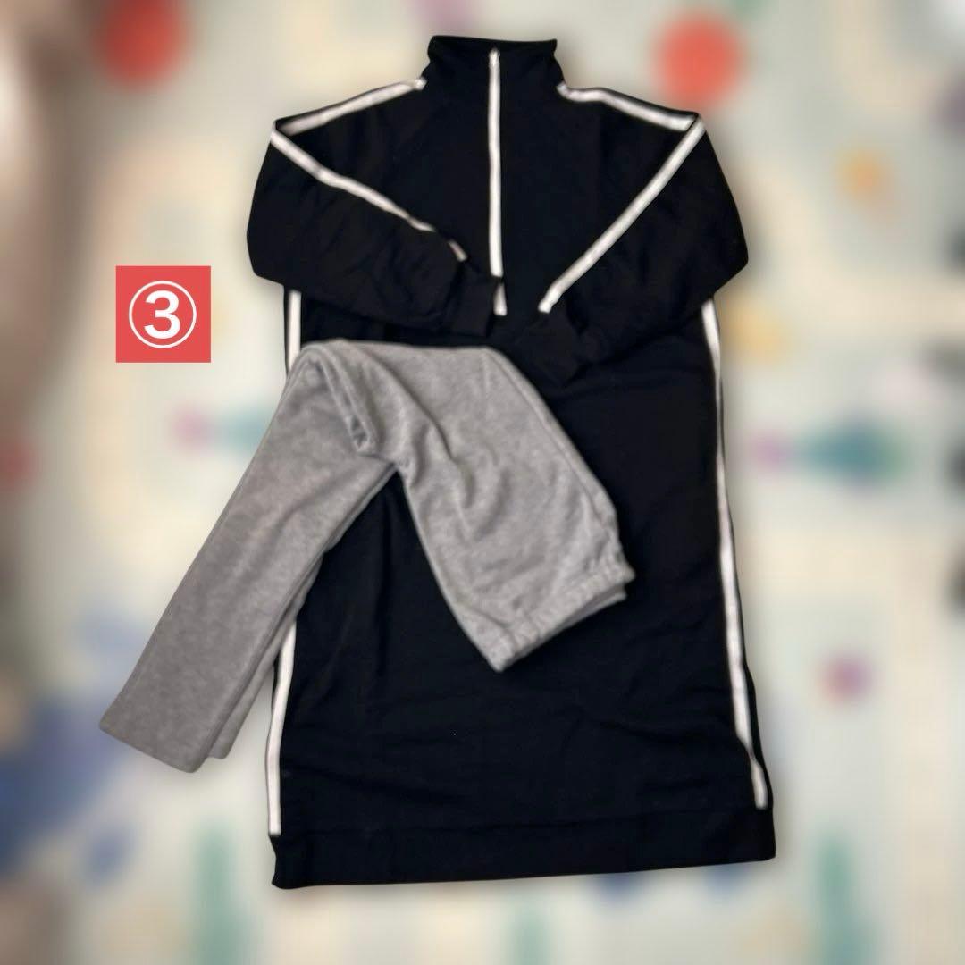 マタニティ　服　ワンピース　授乳服　M ブラック　グレー　パープル