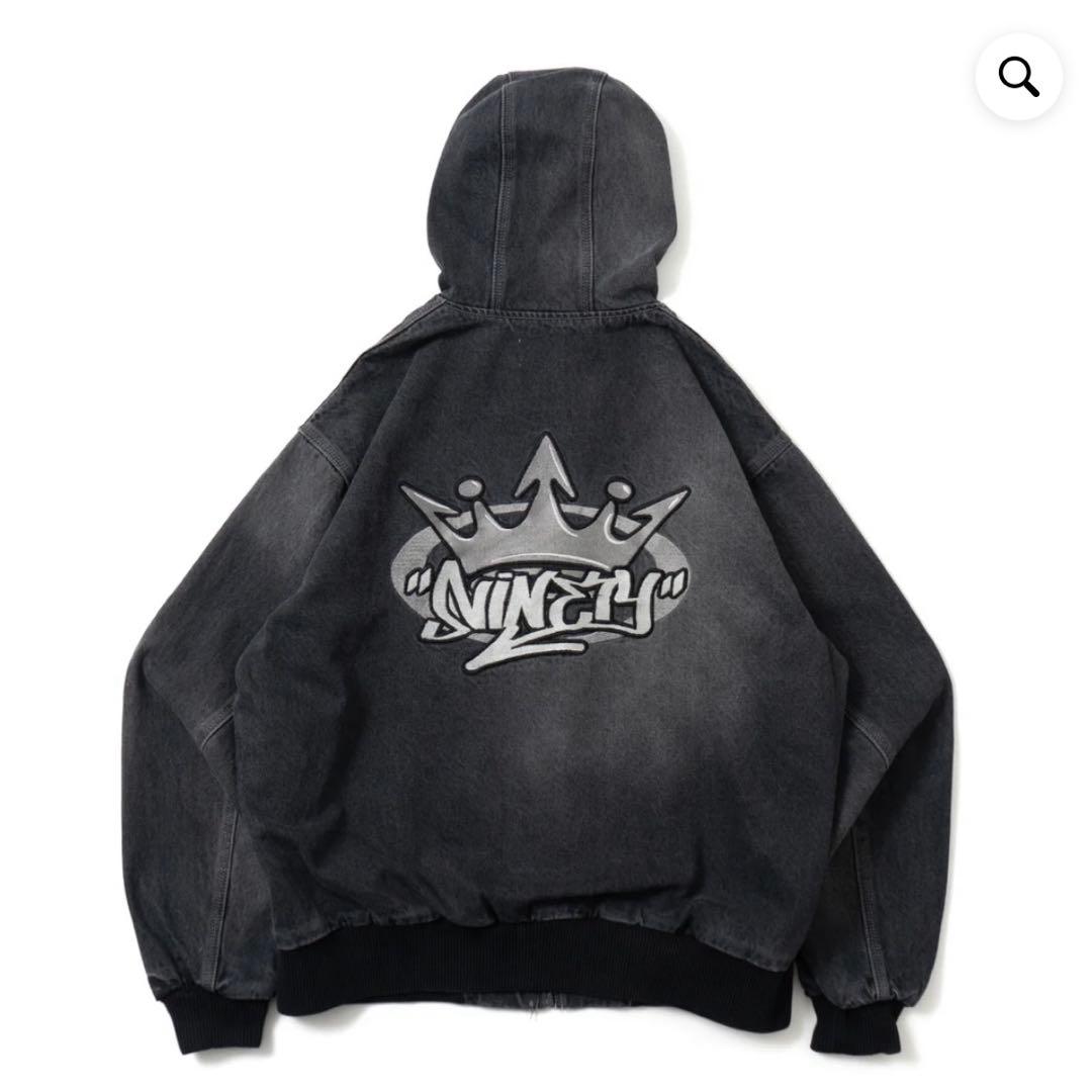ジャケット・アウター 9090 King Logo Denim Quilted Jacket