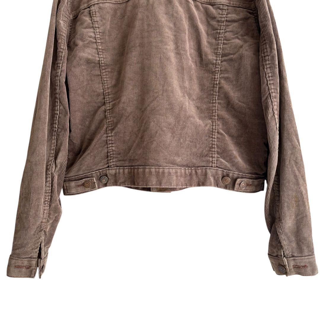 70sフランス製Levi’sコーデュロイジャケット白タブ 小文字eブラウン3rd