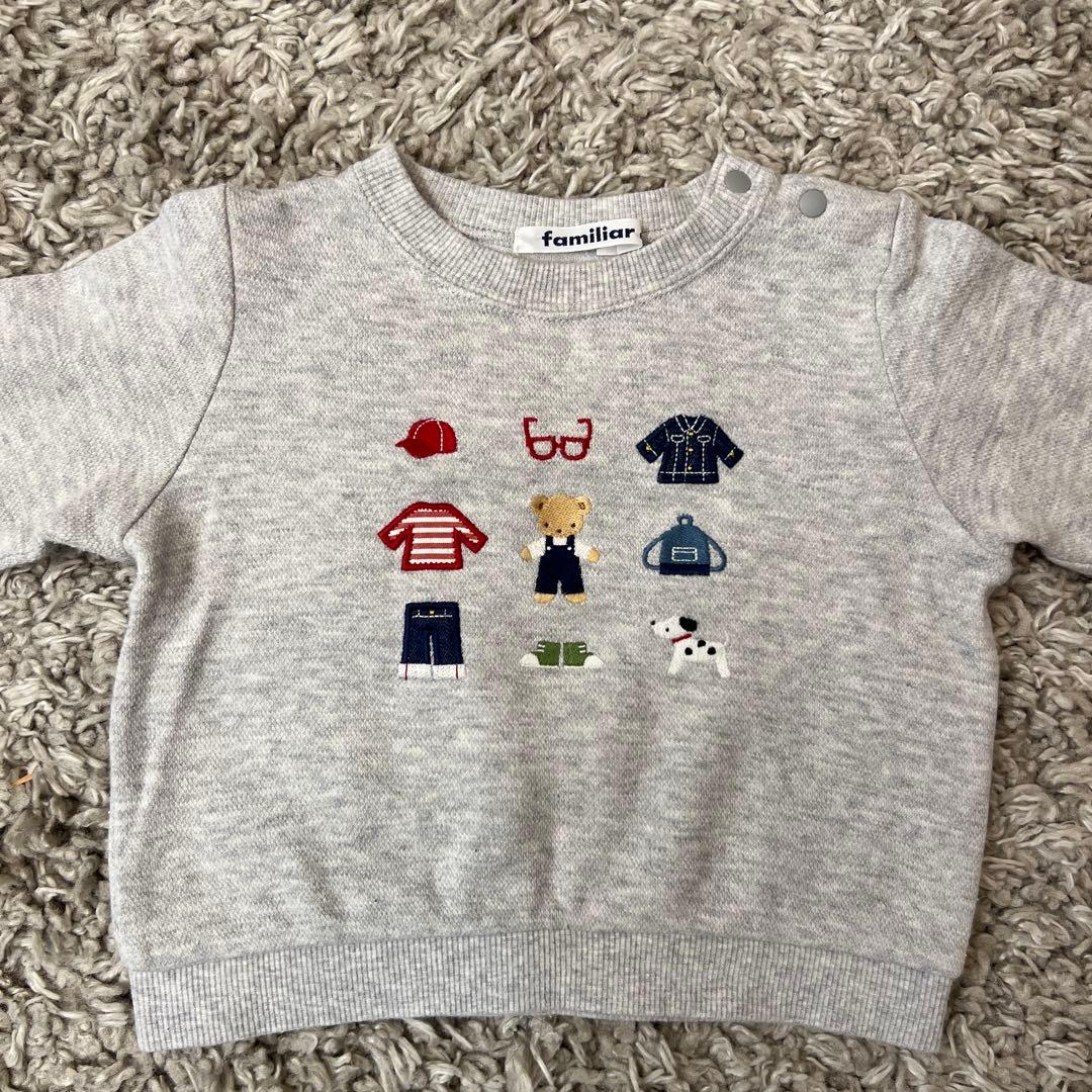 familiar 80cm 秋冬トップスセット(２)