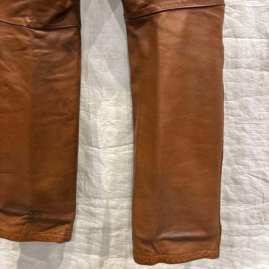 70s ヴィンテージ UK HONDA ライダース レザー ジャケット 上下