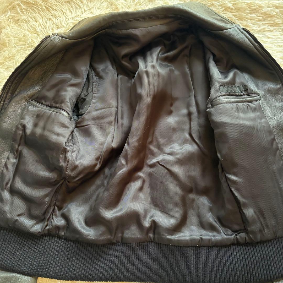 LITHIUM HOMME リチウムオム ラムレザー ライダースジャケット M