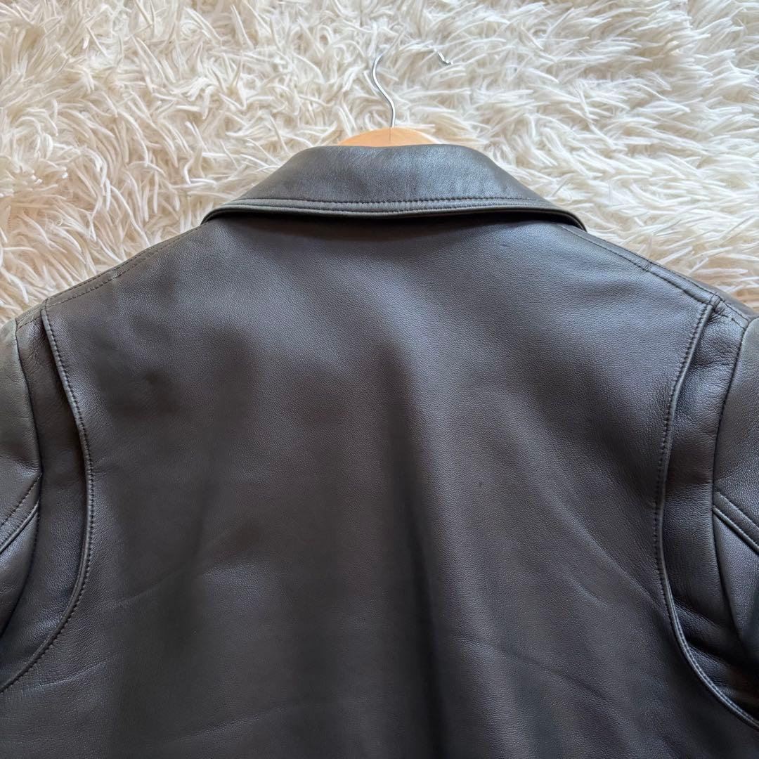 LITHIUM HOMME リチウムオム ラムレザー ライダースジャケット M