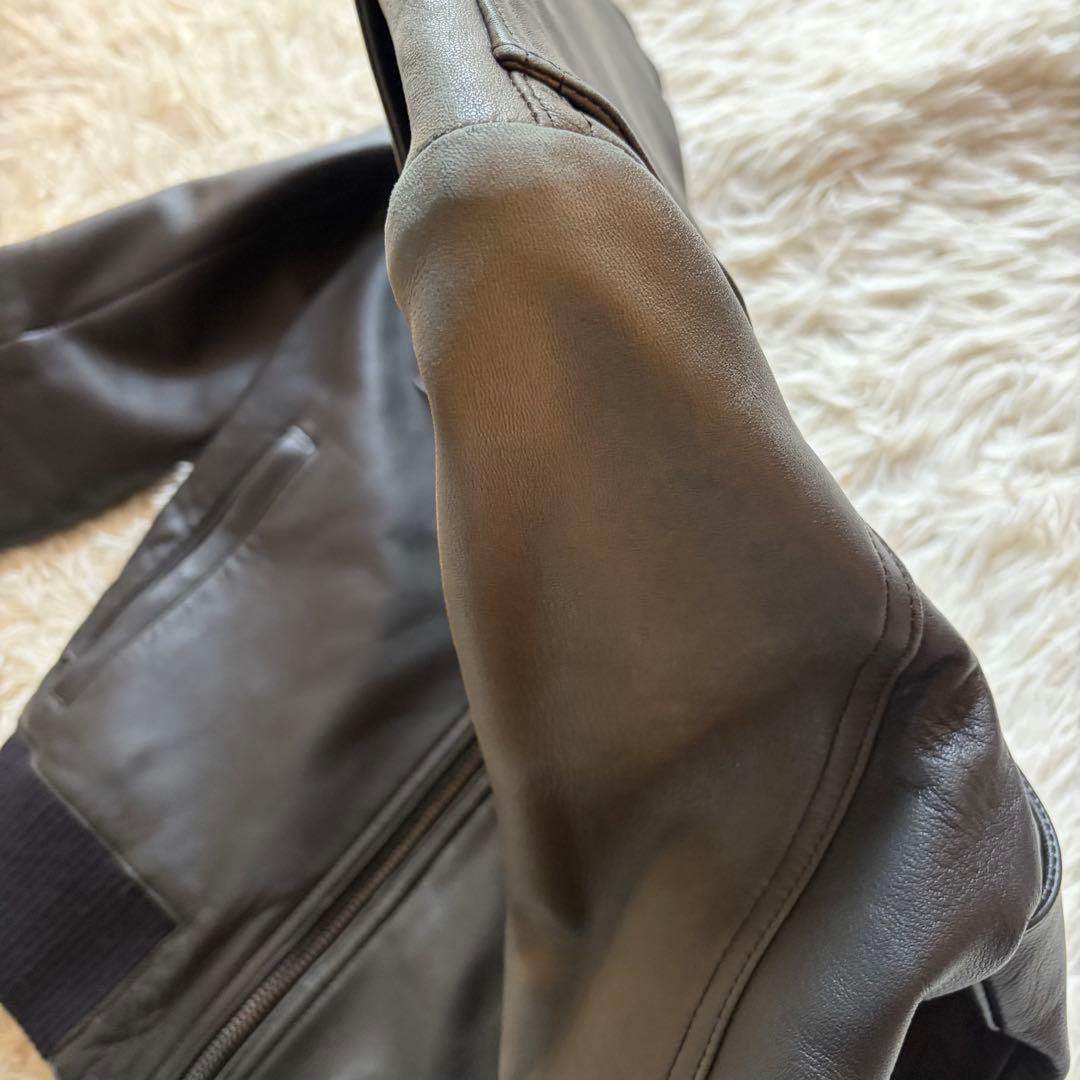 LITHIUM HOMME リチウムオム ラムレザー ライダースジャケット M