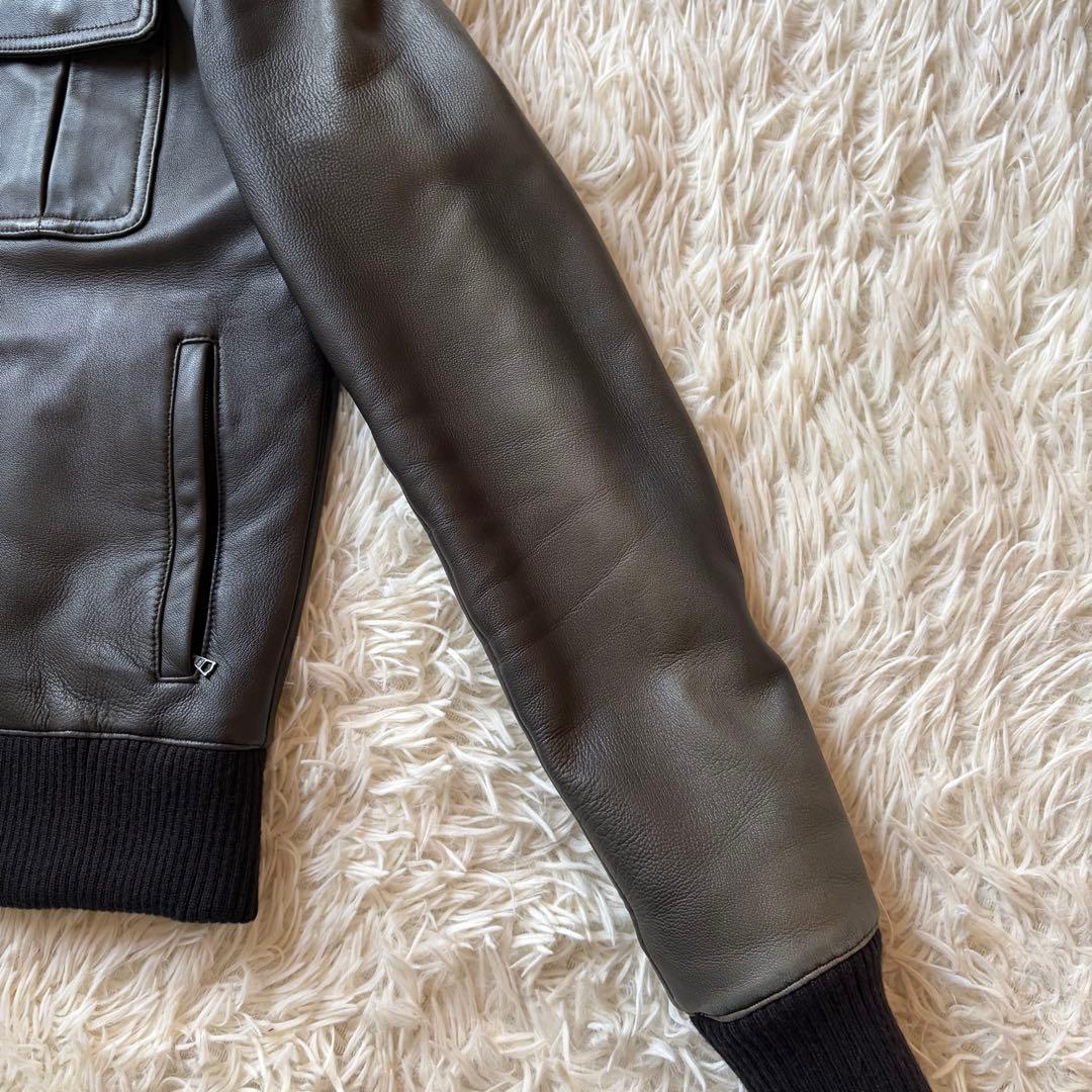 LITHIUM HOMME リチウムオム ラムレザー ライダースジャケット M