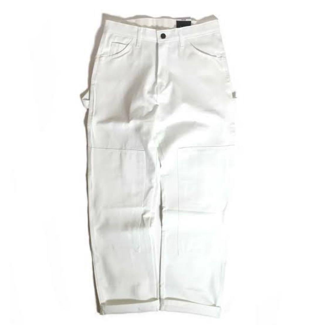 新品36x30 ホワイト DICKIES ダブルニー ペインター パンツ