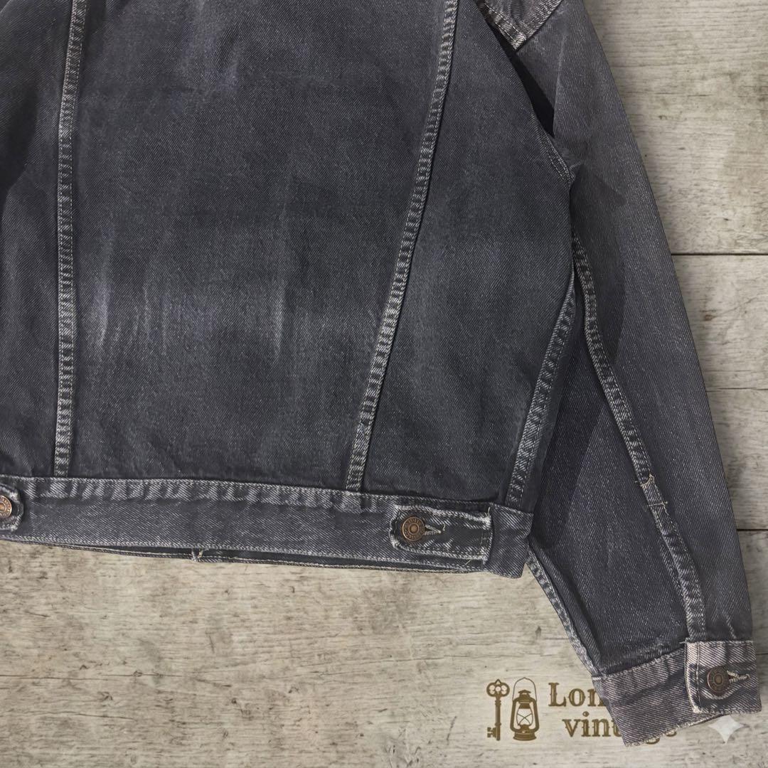 後染めLevi’s 70506 墨黒フェードブラックデニムジャケット#797