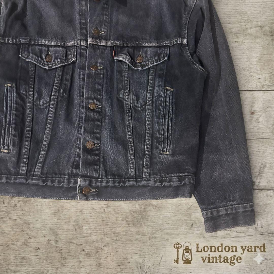 後染めLevi’s 70506 墨黒フェードブラックデニムジャケット#797
