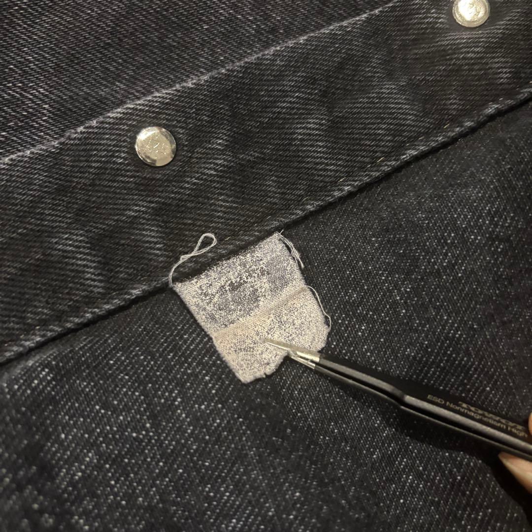 後染めLevi’s 70506 墨黒フェードブラックデニムジャケット#797