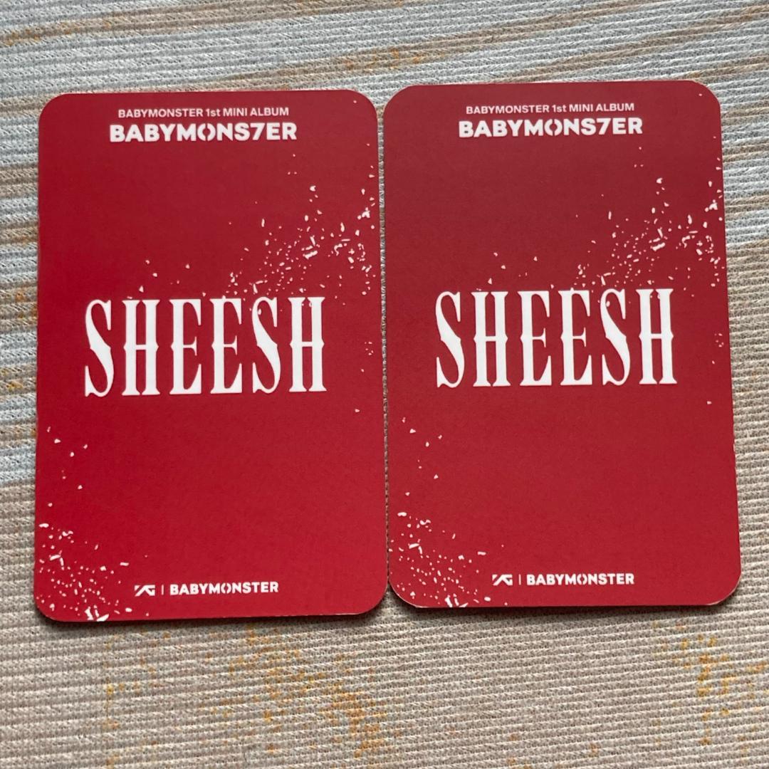 BABYMONSTER アサ 1.0 SHEESH ベビモン トレカ 2枚セット