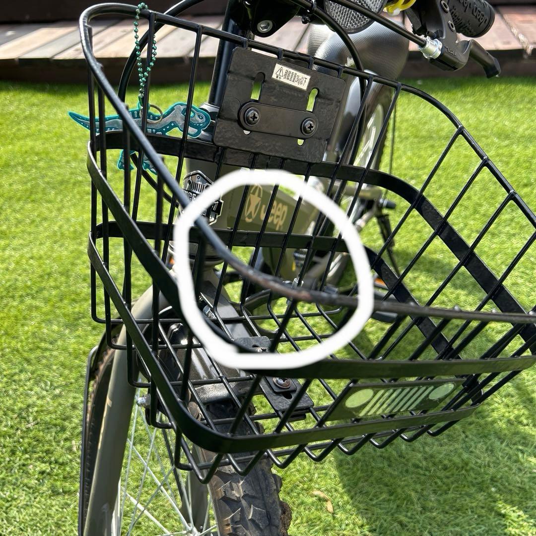 〔引き取り限定　千葉〕子供用jeep自転車　オリーブ