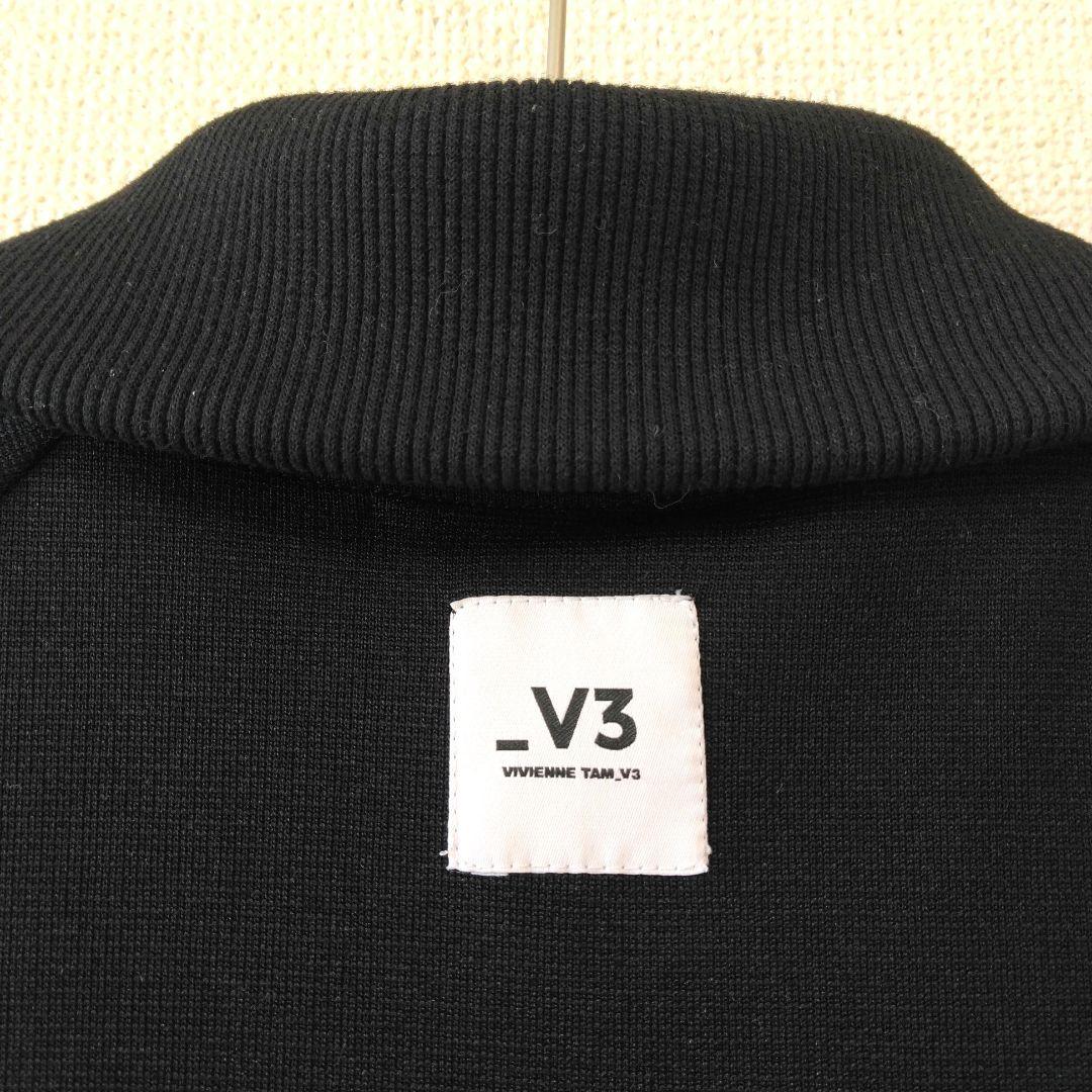 VIVIENNE TAM ブラック ロングライトアウター ジャージワンピース38