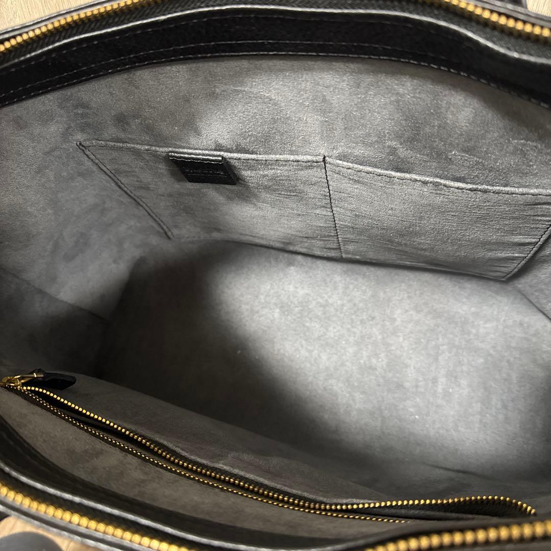HushTug ハッシュタグ トートバッグ レザー ビジネスバッグ ブラック
