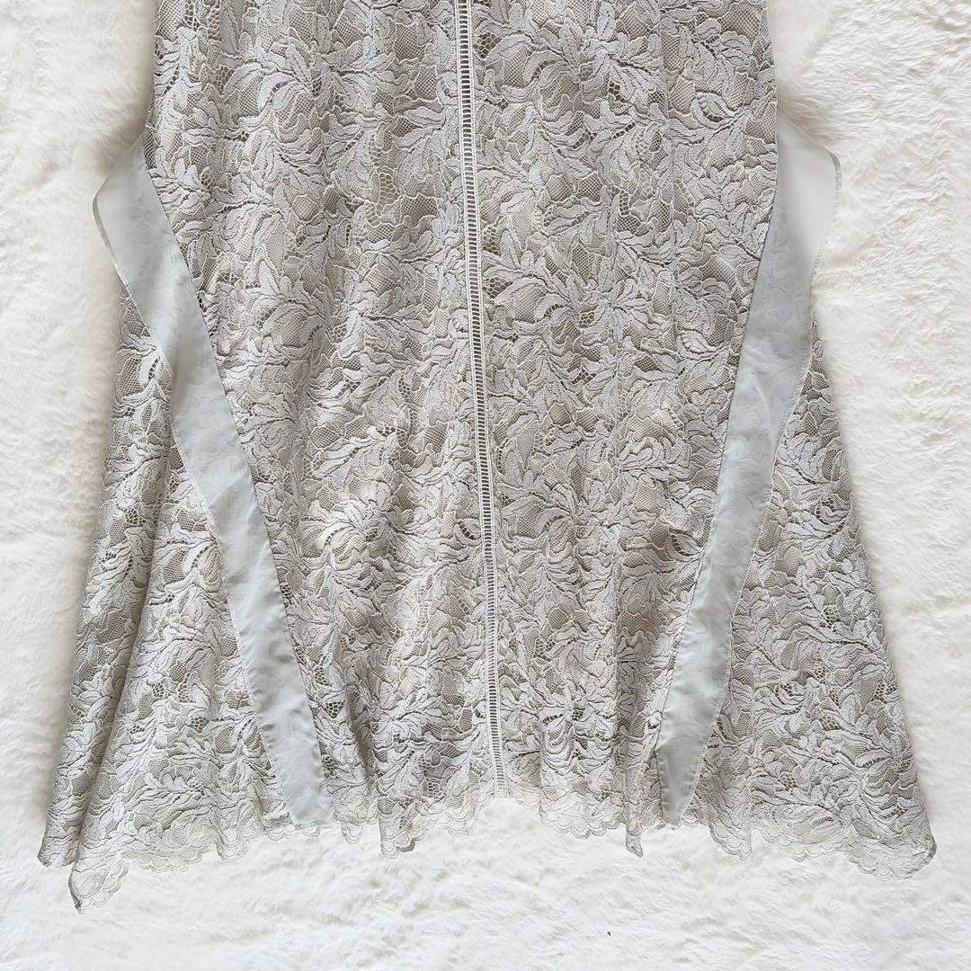 新品タグ付き✨【スナイデル】 シフォンフリルレースドレス リボン ミント 1 M