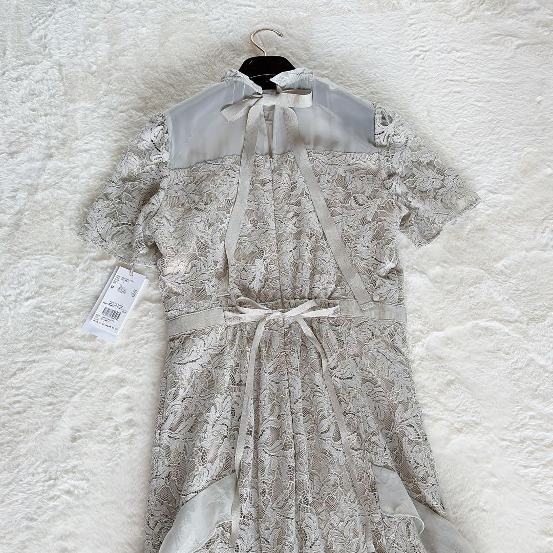 新品タグ付き✨【スナイデル】 シフォンフリルレースドレス リボン ミント 1 M