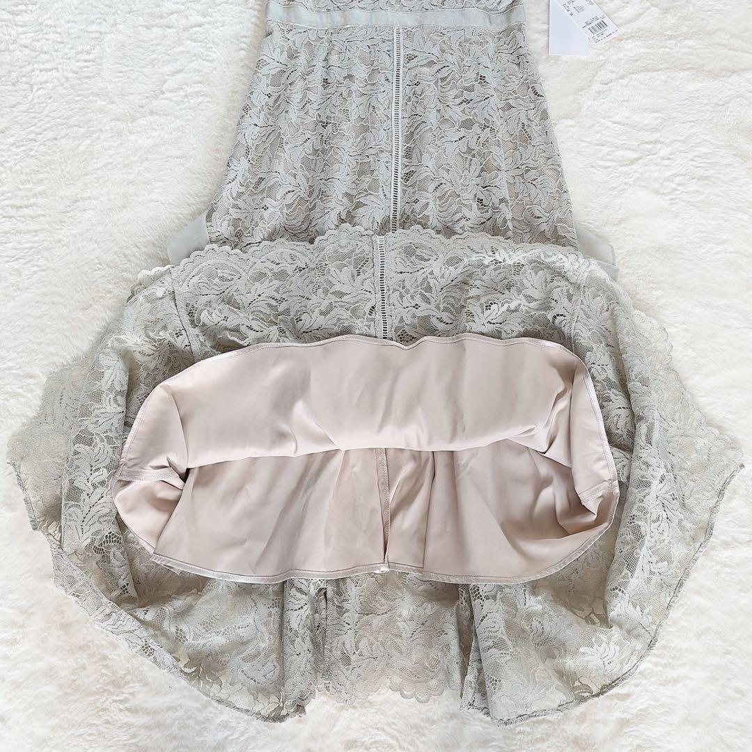 新品タグ付き✨【スナイデル】 シフォンフリルレースドレス リボン ミント 1 M