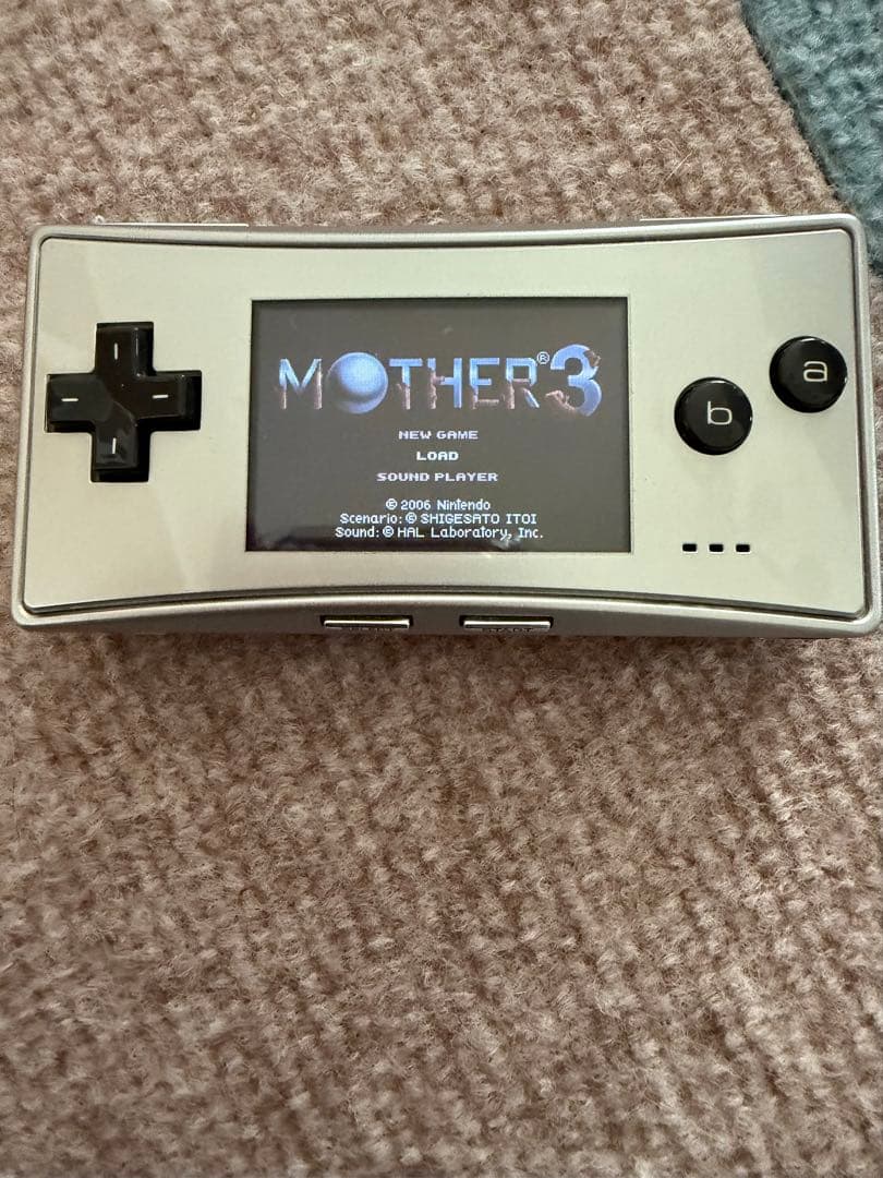 ゲームボーイミクロ 本体 シルバー MOTHER3 ファイナルファンタジーⅥ