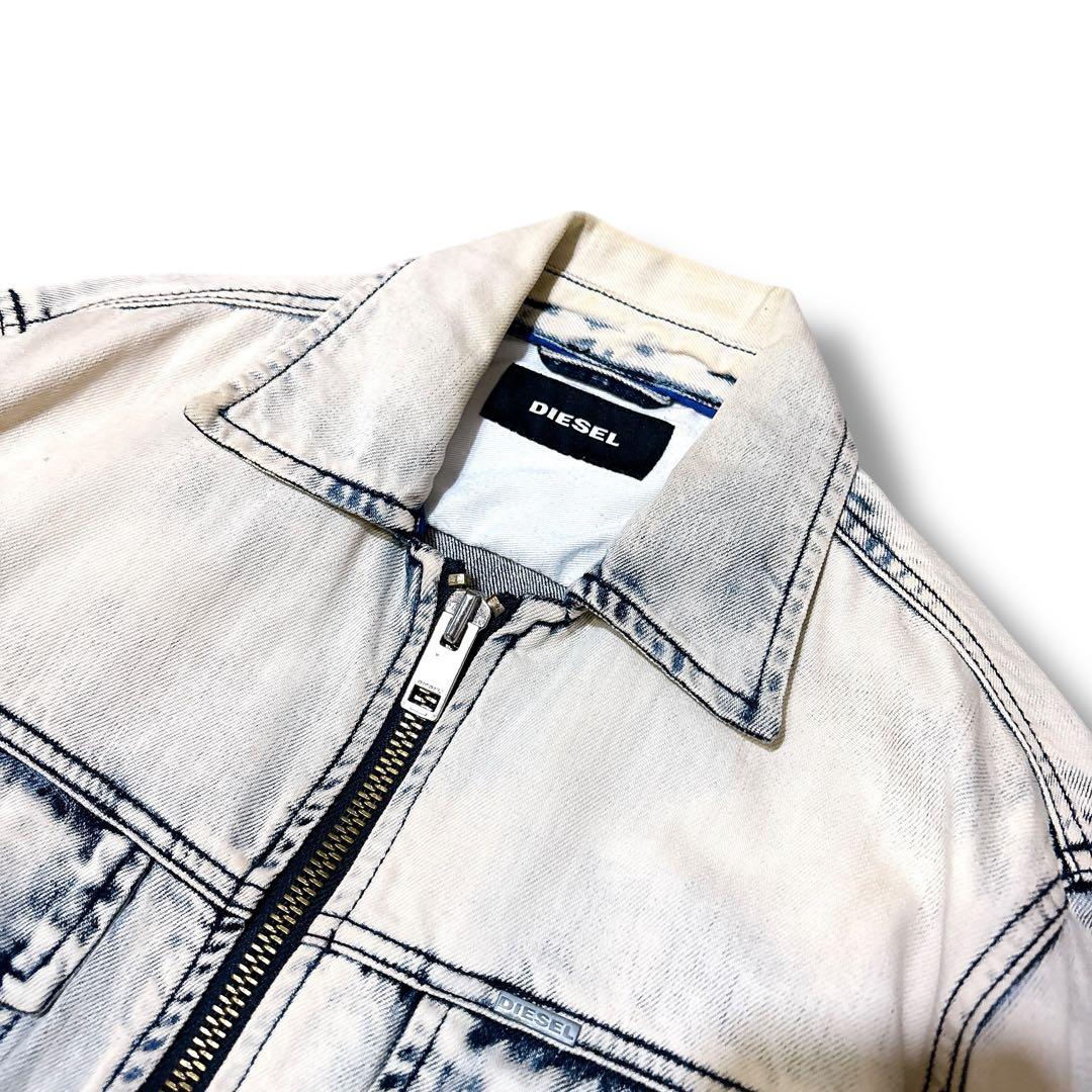 DIESEL ディーゼル ジップ デニムジャケット Gジャン クラッシュ加工