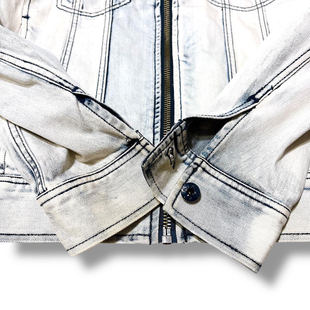 DIESEL ディーゼル ジップ デニムジャケット Gジャン クラッシュ加工