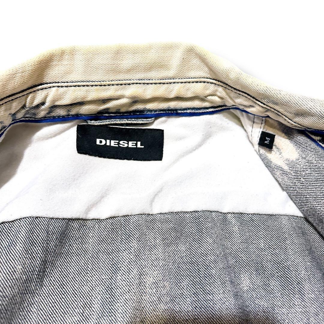 DIESEL ディーゼル ジップ デニムジャケット Gジャン クラッシュ加工