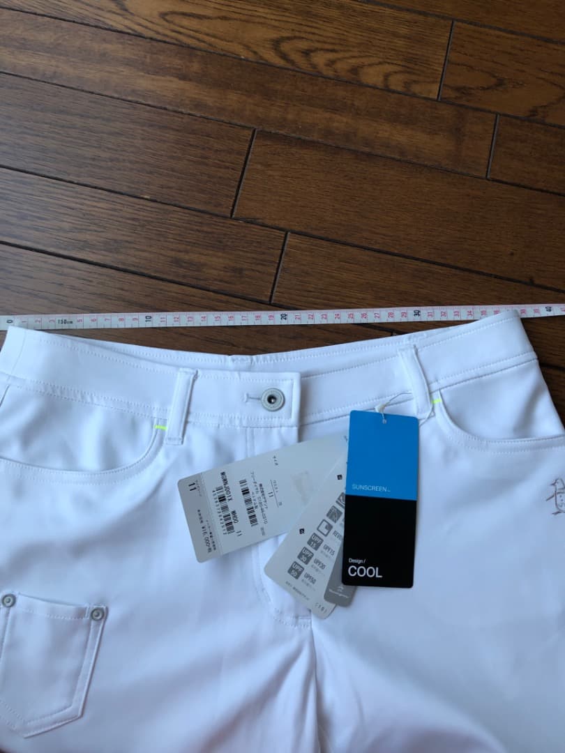 新品 L マンシングウェア ゴルフパンツ　春夏　ホワイト