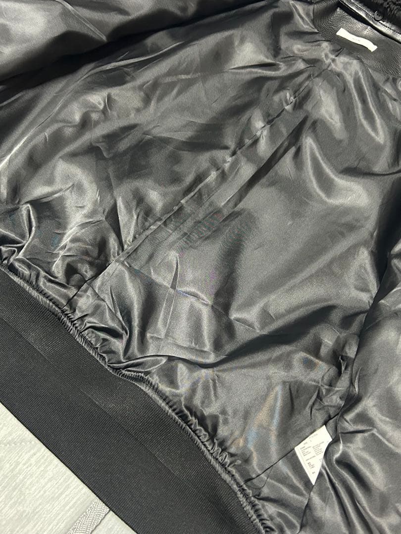 WYM 襟ボア ARTIFICIAL GRAIN FLIGHT BLOUSON
