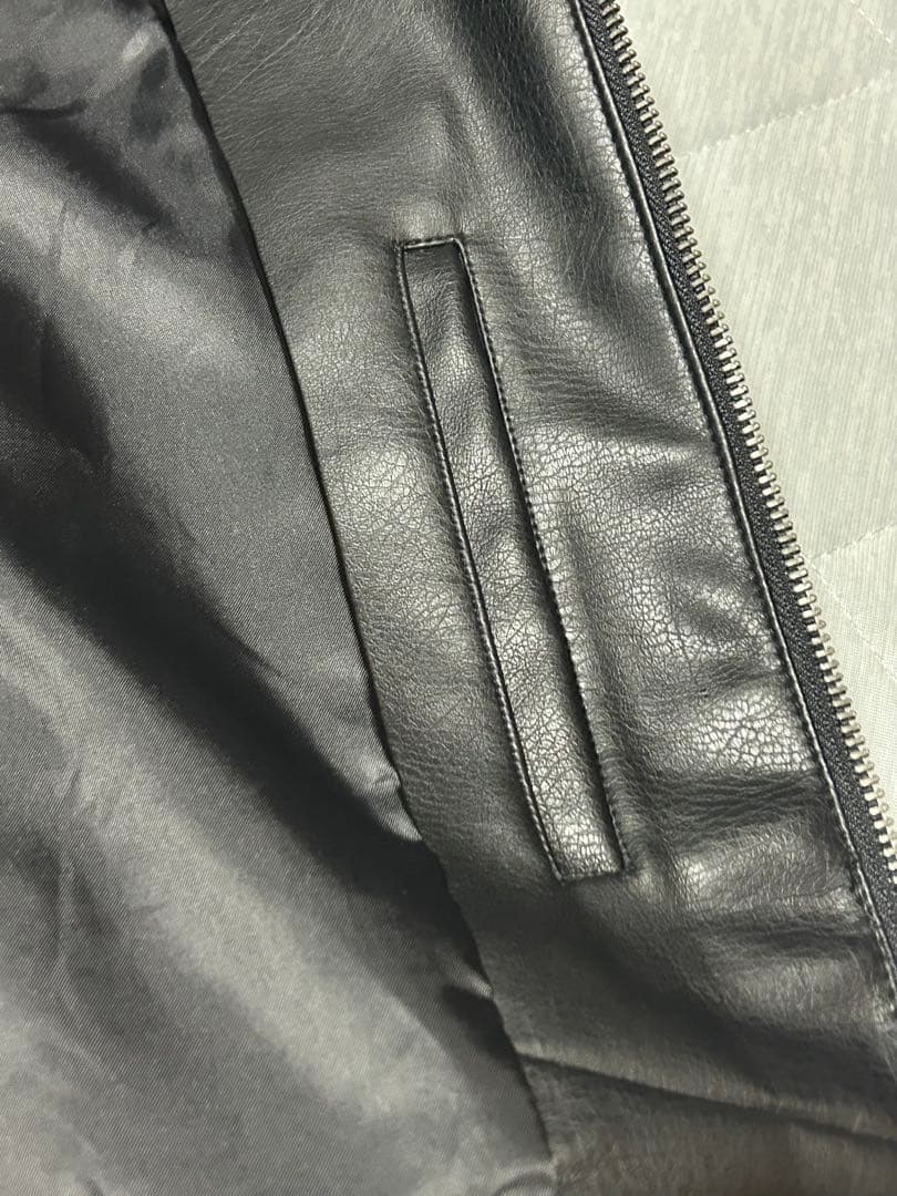 WYM 襟ボア ARTIFICIAL GRAIN FLIGHT BLOUSON