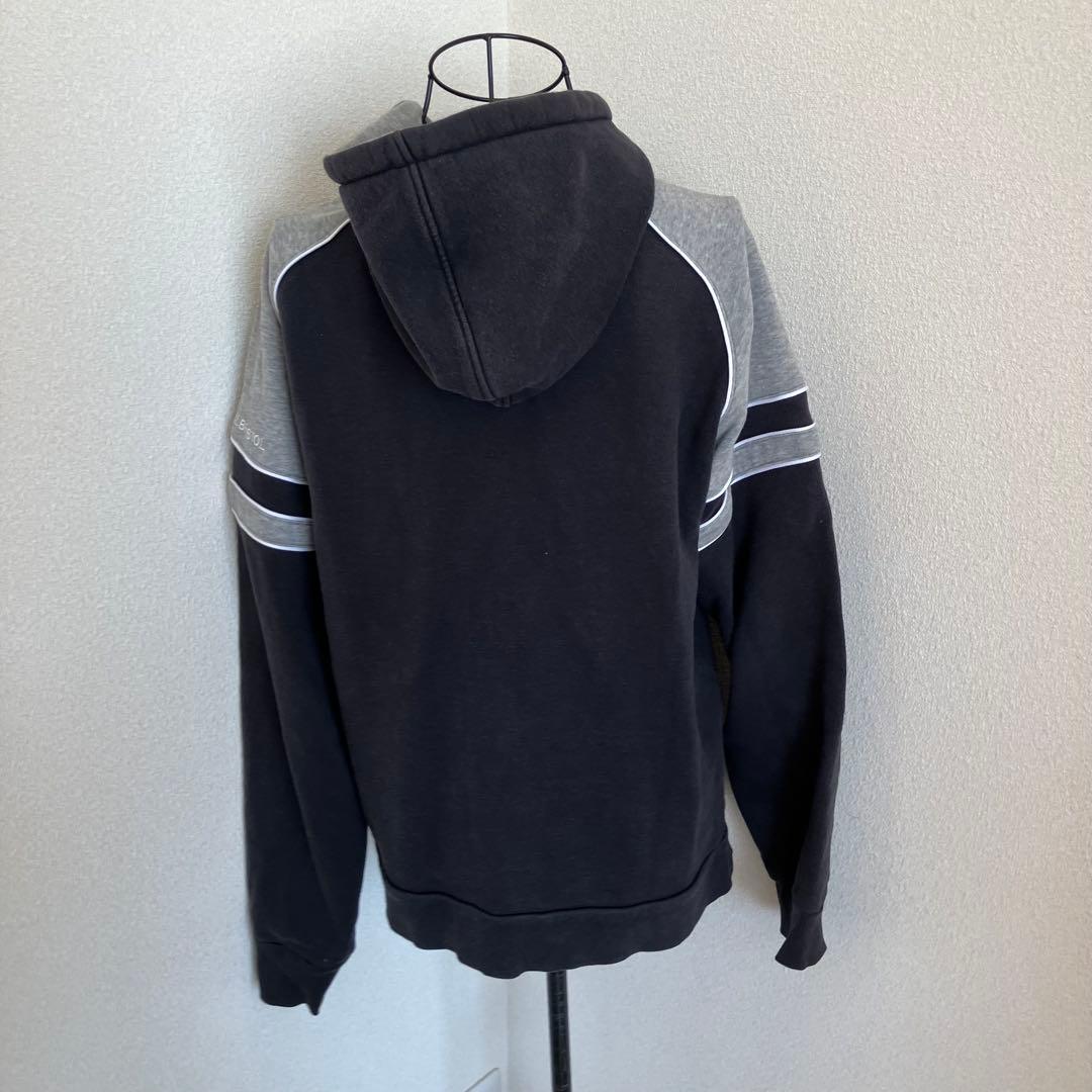 【レア✓FCRB×NIKE】ジップパーカー⚽️Mサイズ/黒グレー/裏起毛