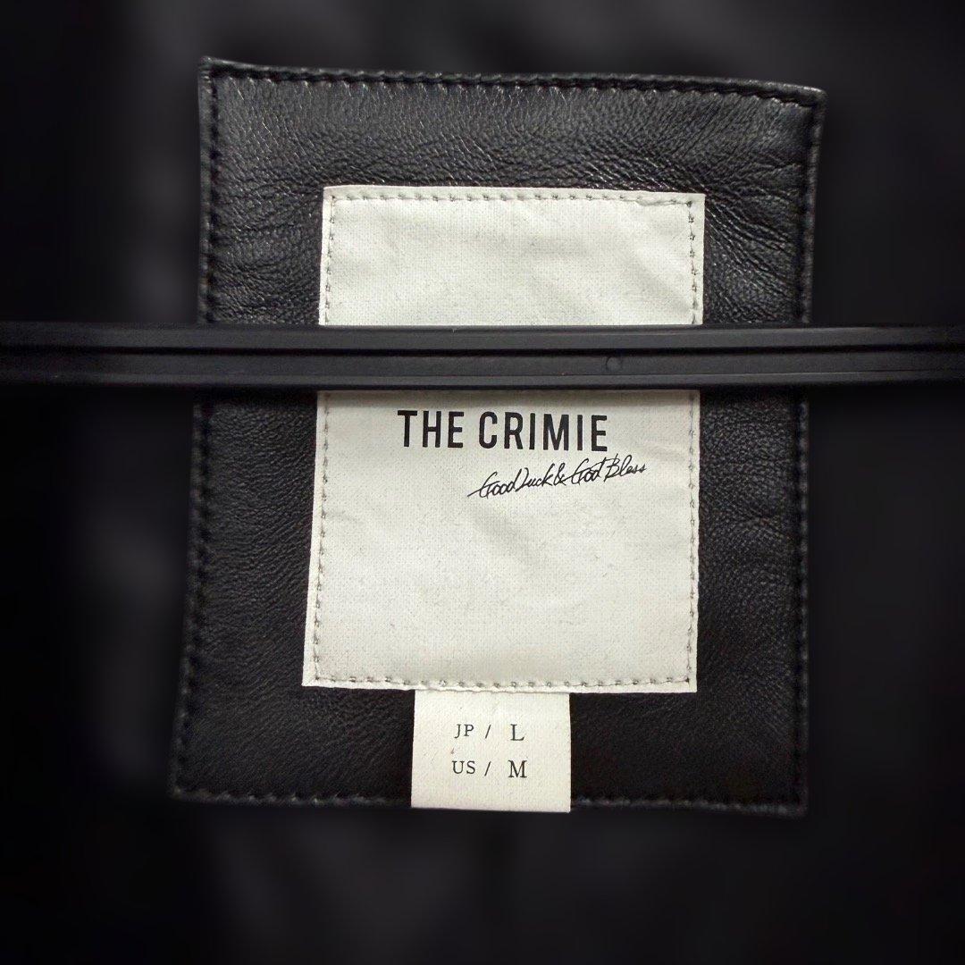 CRIMIE メンズ レザー ジャケット ブラック サイズL