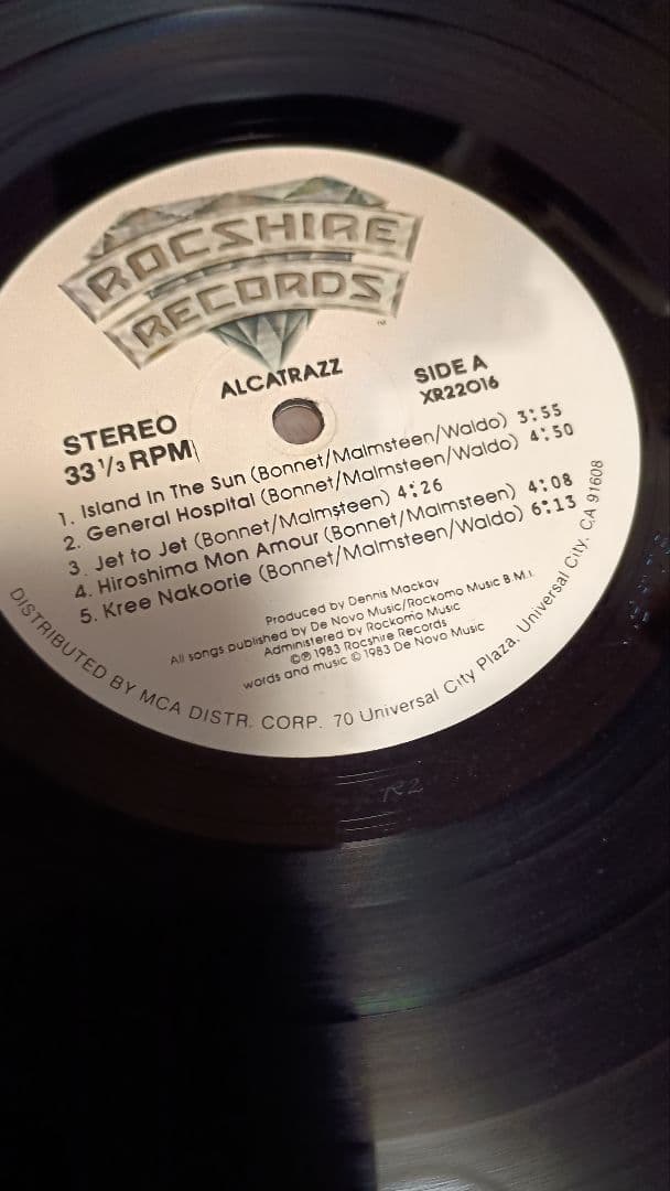 【珍品!ミスプリントLP】 アルカトラス　ALCATRAZZ