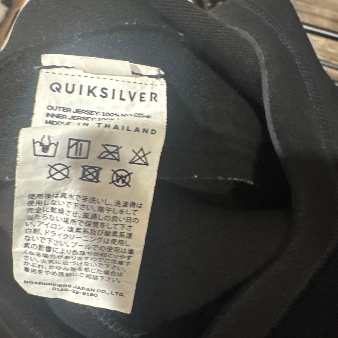 QUIKSILVER ブラック スプリング ウェットスーツ　XL
