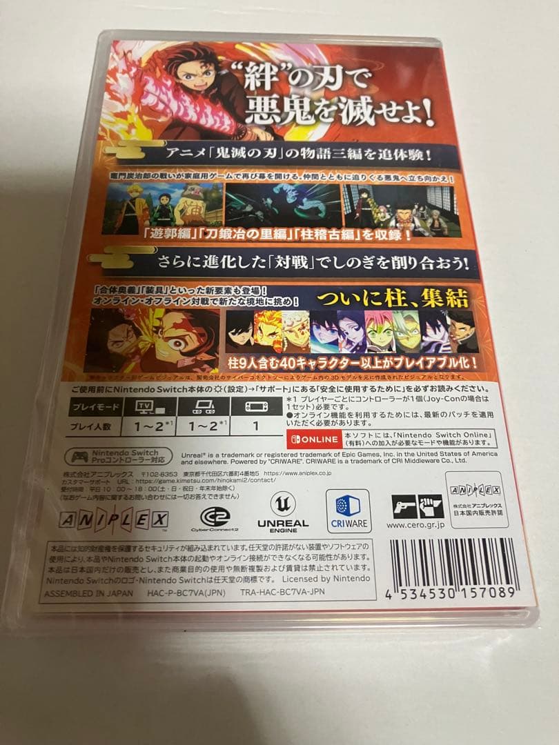 鬼滅の刃ヒノカミ血風譚2 Switch
