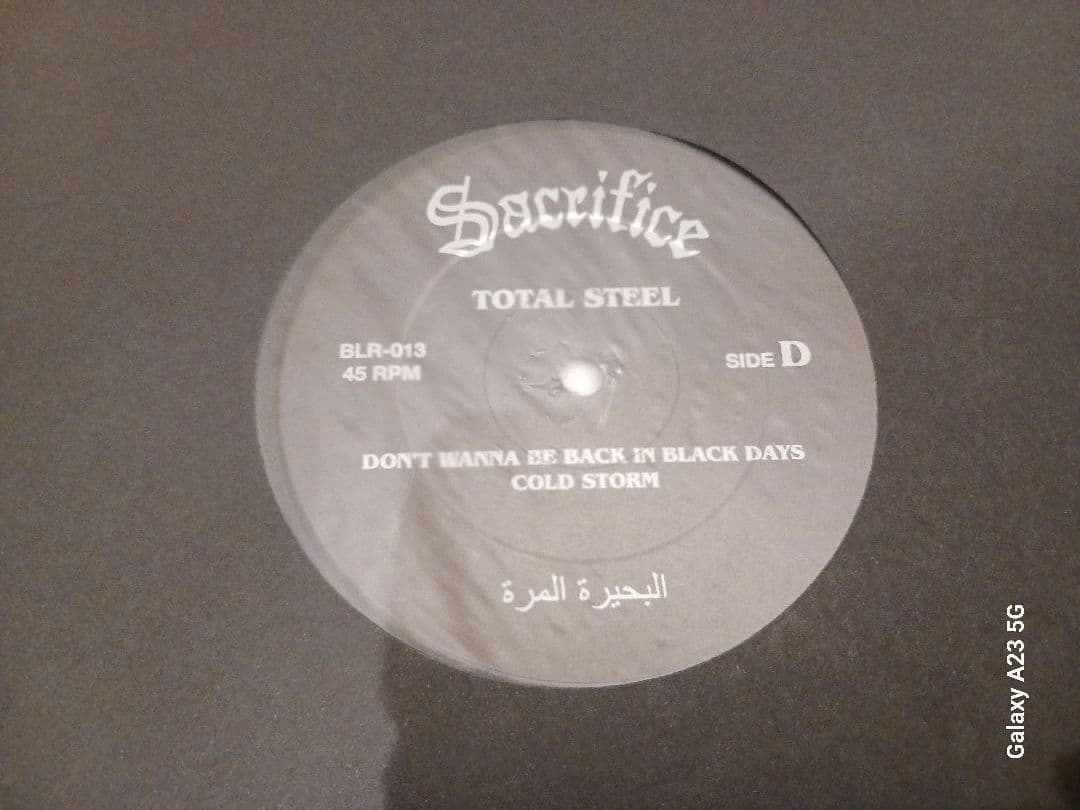 【500枚限定】Sacrifice Total Steel 2枚組 レコード