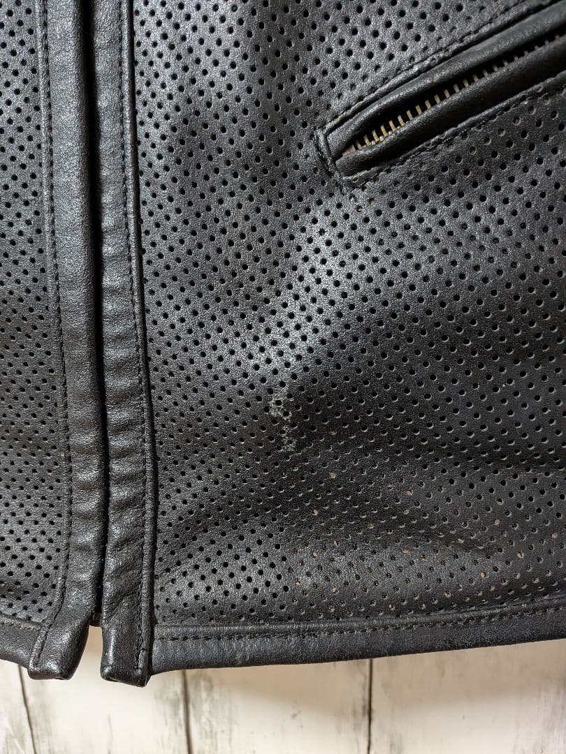ハーレーオーナーズグループ　レザーベスト　装飾　ワッペン　バッジ　XL　HOG