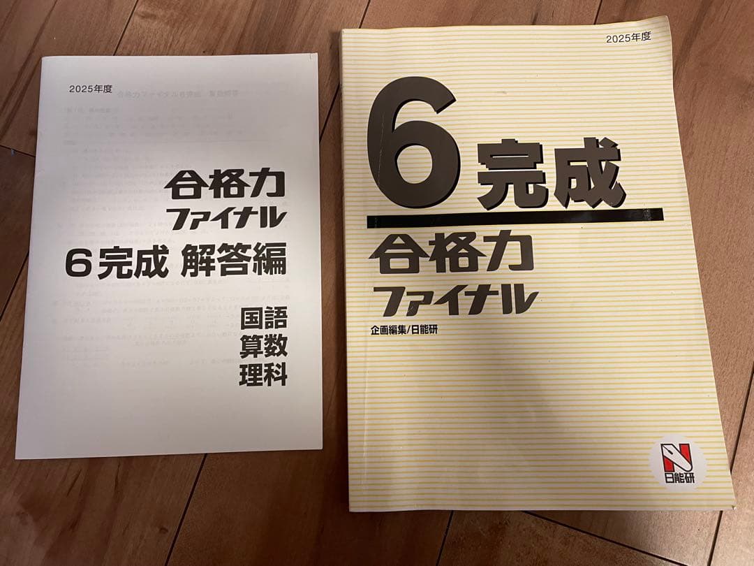 （最新）2026年受験終了組　日能研小6テストと問題集セット